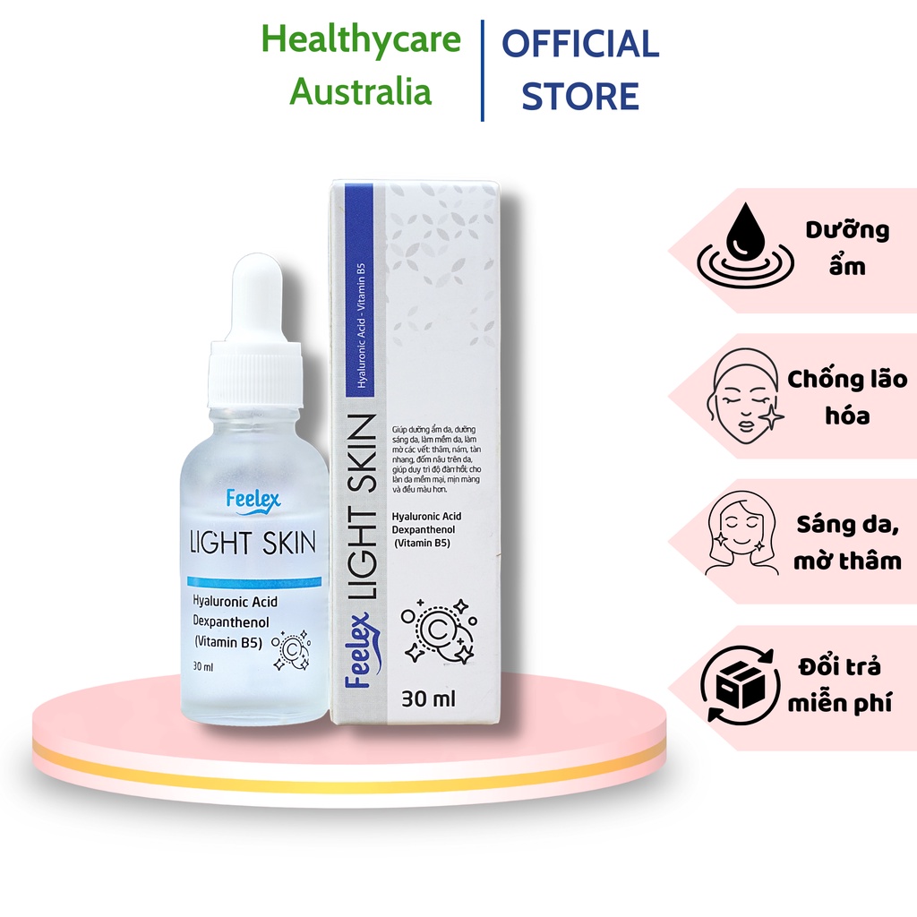 Serum Feelex Light Skin Hyaluronic Acid + B5 cấp nước, tái tạo và trẻ hóa làn da