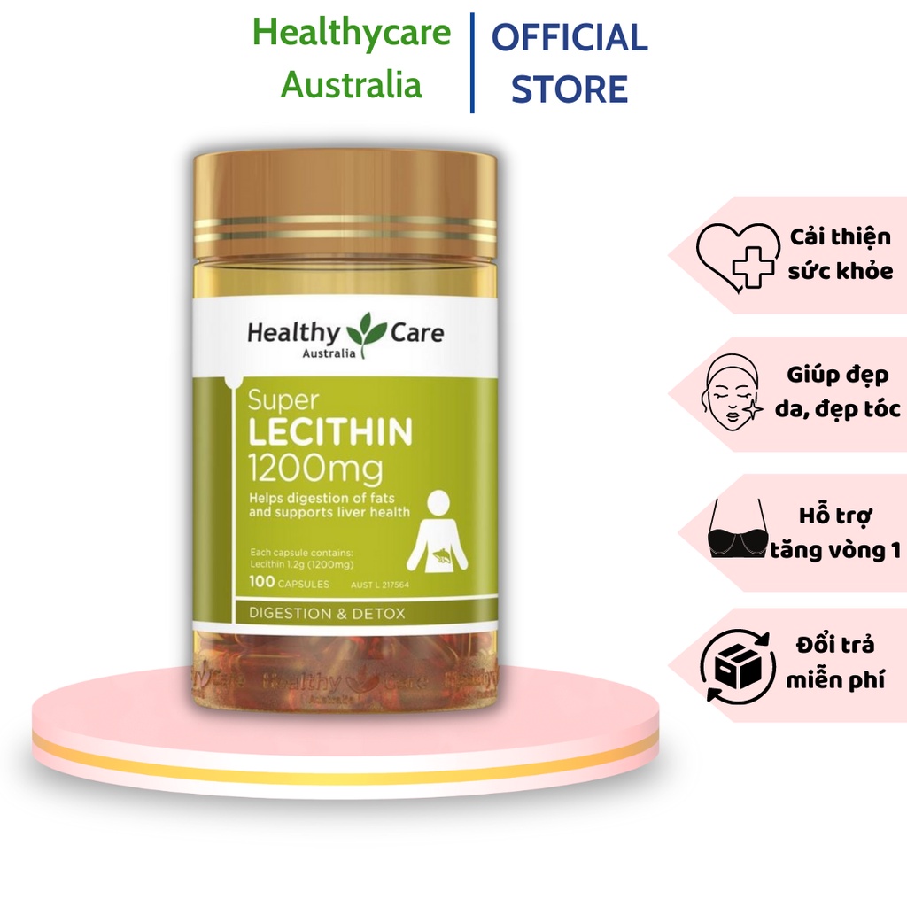 Đánh giá Viên uống tinh chất mầm đậu nành Healthy Care Super Lecithin 1200mg